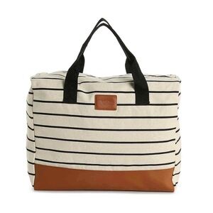 TOMS Striped Weekender Tote Bag‎ | Overnighter Travel Carry-On Duffle